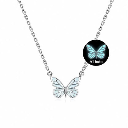 Collana Farfalla Blu Rinascita Luminosa