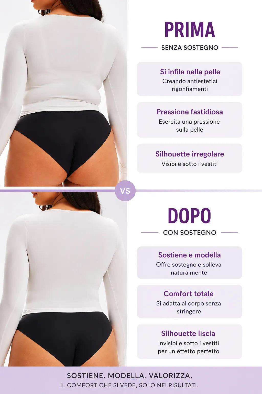Reggiseno Invisibile Push-Up Effetto Jelly – Scollo a V