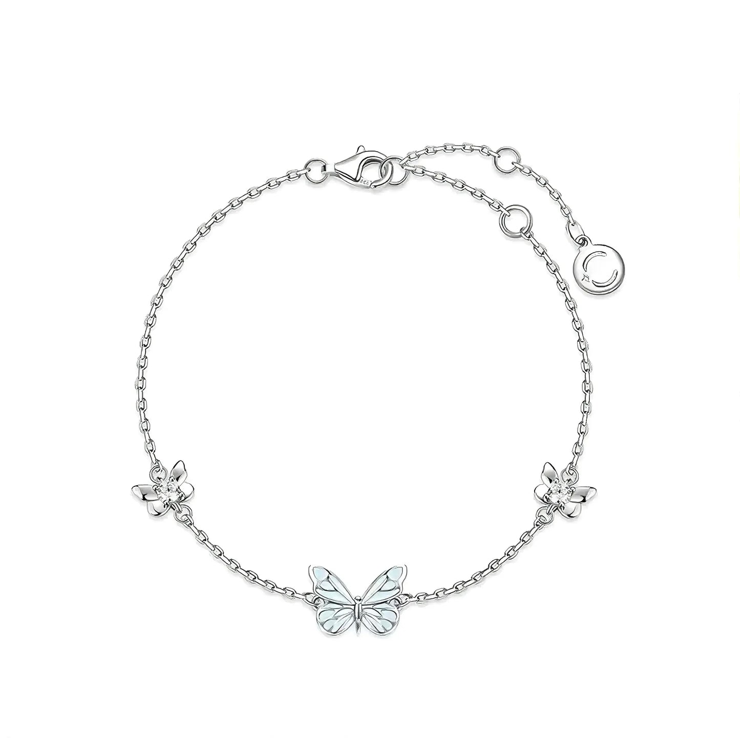 Bracciale Farfalla Blu Rinascita Luminosa