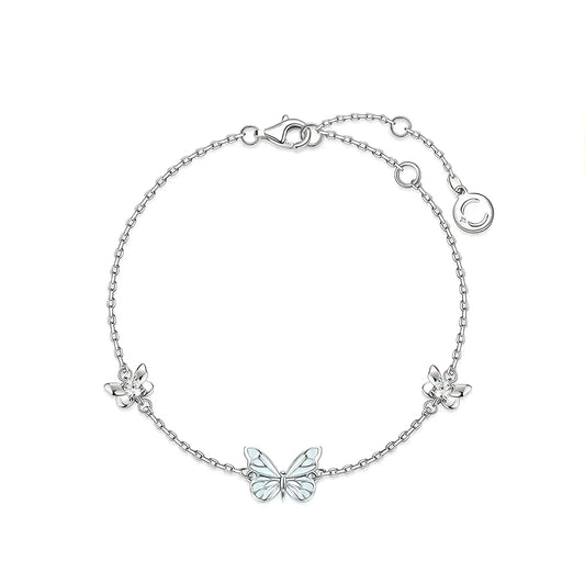 Bracciale Farfalla Blu Rinascita Luminosa