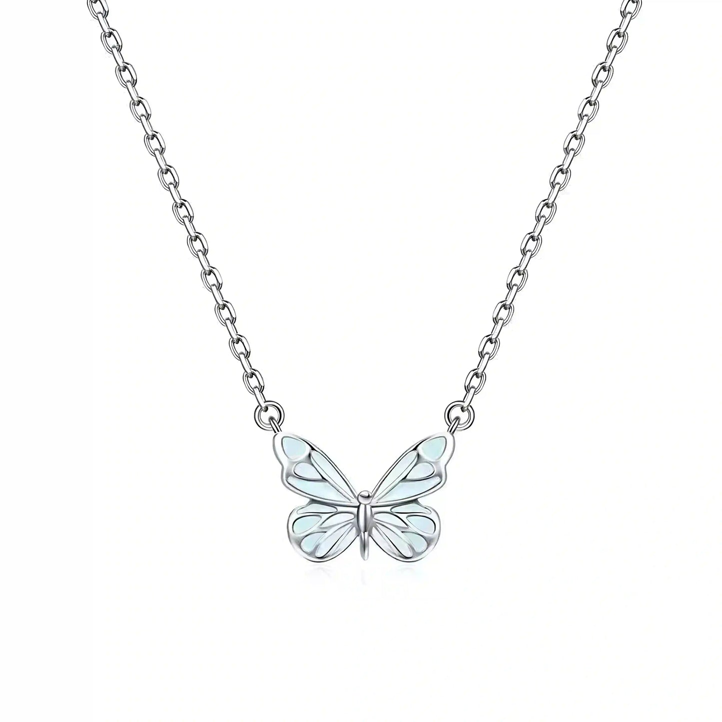 Collana Farfalla Blu Rinascita Luminosa