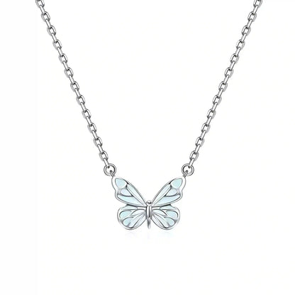 Collana Farfalla Blu Rinascita Luminosa
