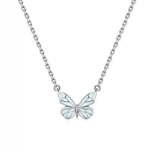 Collana Farfalla Blu Rinascita Luminosa