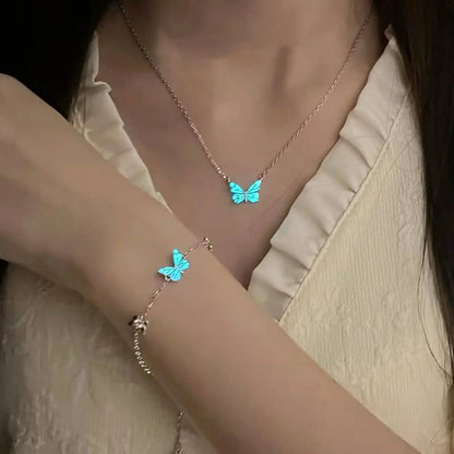 Bracciale Farfalla Blu Rinascita Luminosa