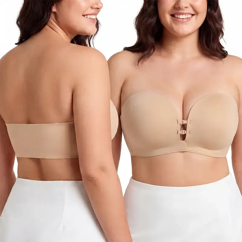 Reggiseno Invisibile Senza Spalline, Effetto Push-Up Antiscivolo