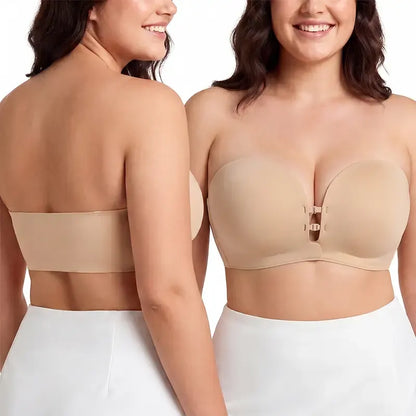 Reggiseno Invisibile Senza Spalline, Effetto Push-Up Antiscivolo