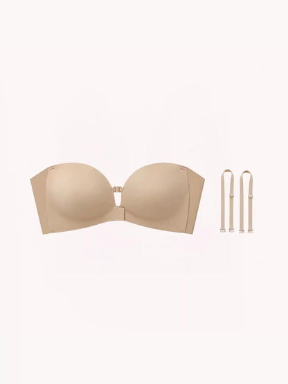 Reggiseno Invisibile Senza Spalline, Effetto Push-Up Antiscivolo