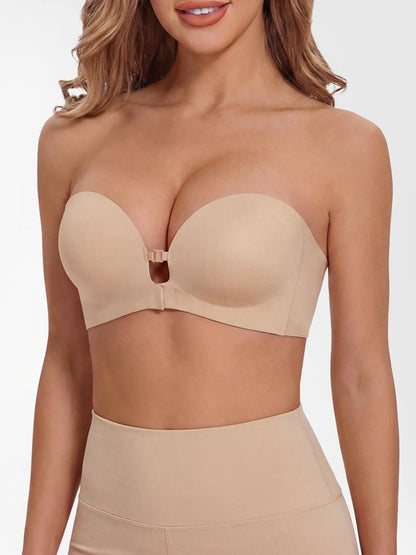 Reggiseno Invisibile Senza Spalline, Effetto Push-Up Antiscivolo