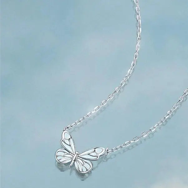 Collana Farfalla Blu Rinascita Luminosa