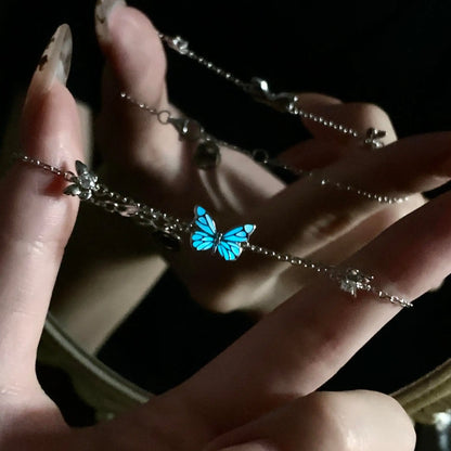 Bracciale Farfalla Blu Rinascita Luminosa