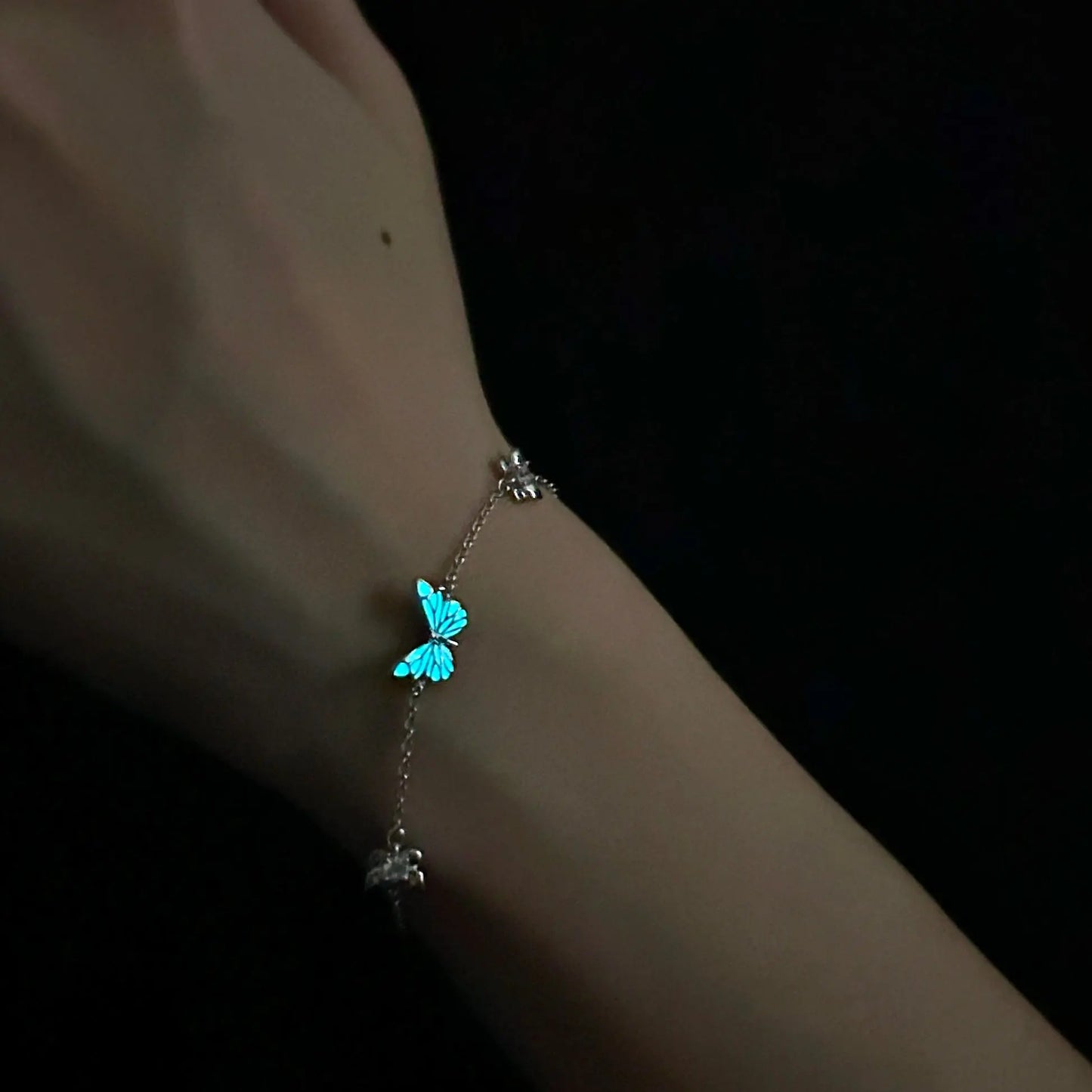 Bracciale Farfalla Blu Rinascita Luminosa