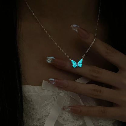 Collana Farfalla Blu Rinascita Luminosa