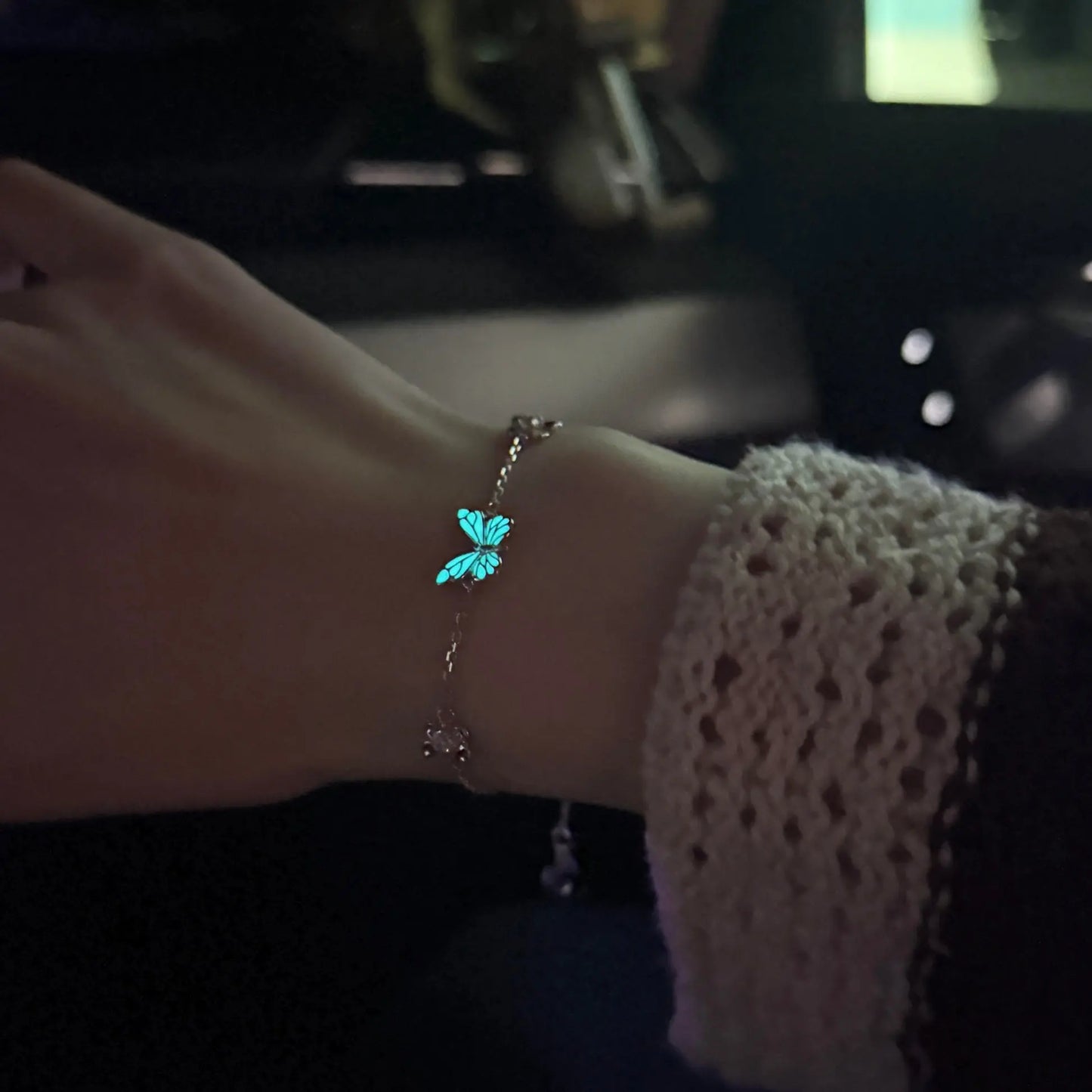 Bracciale Farfalla Blu Rinascita Luminosa