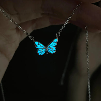Collana Farfalla Blu Rinascita Luminosa