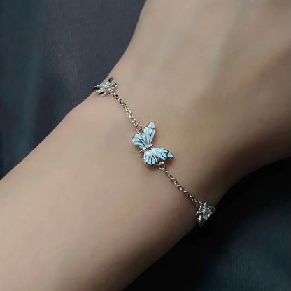 Bracciale Farfalla Blu Rinascita Luminosa