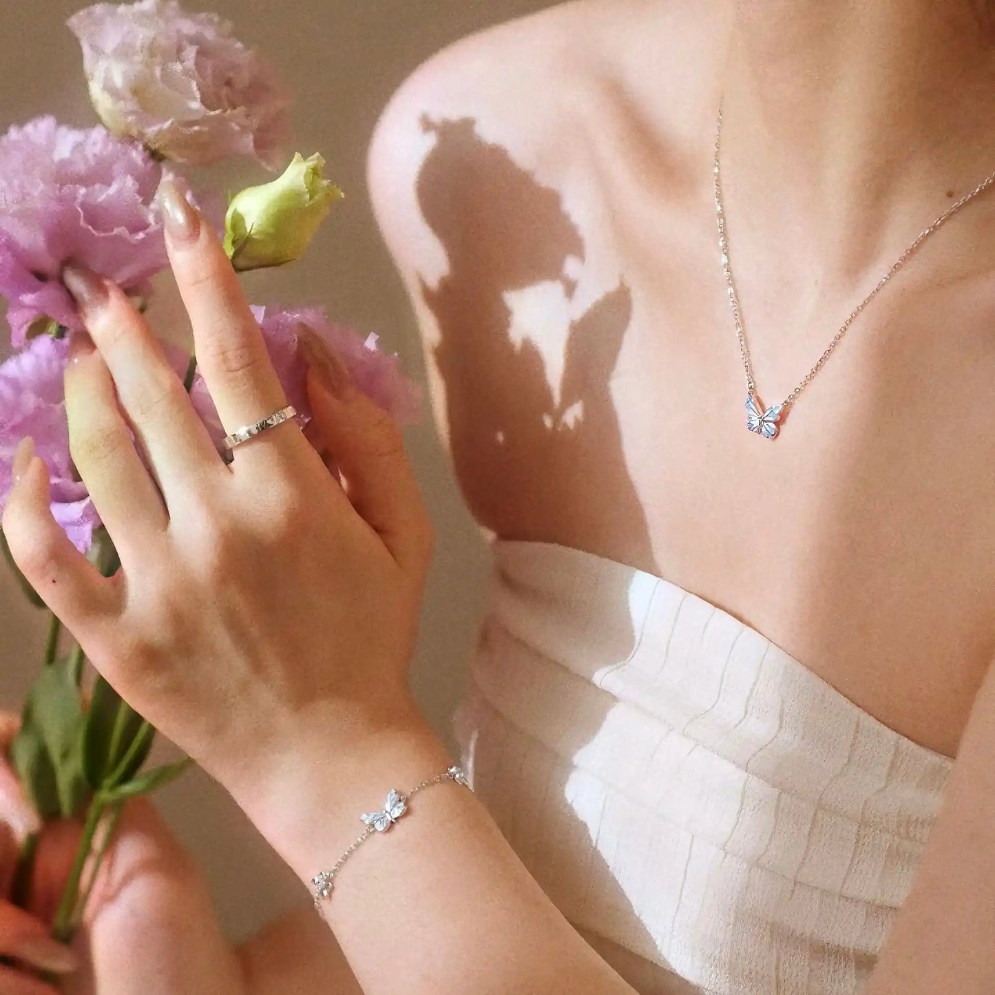 Bracciale Farfalla Blu Rinascita Luminosa