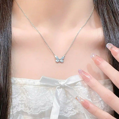 Collana Farfalla Blu Rinascita Luminosa