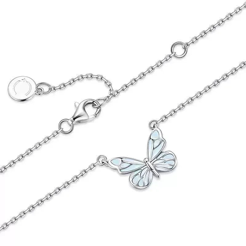 Collana Farfalla Blu Rinascita Luminosa