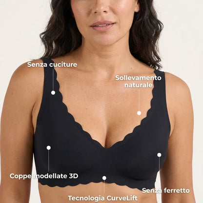 CurveLift™ – Reggiseno seducente senza ferretto, scollo a V profondo