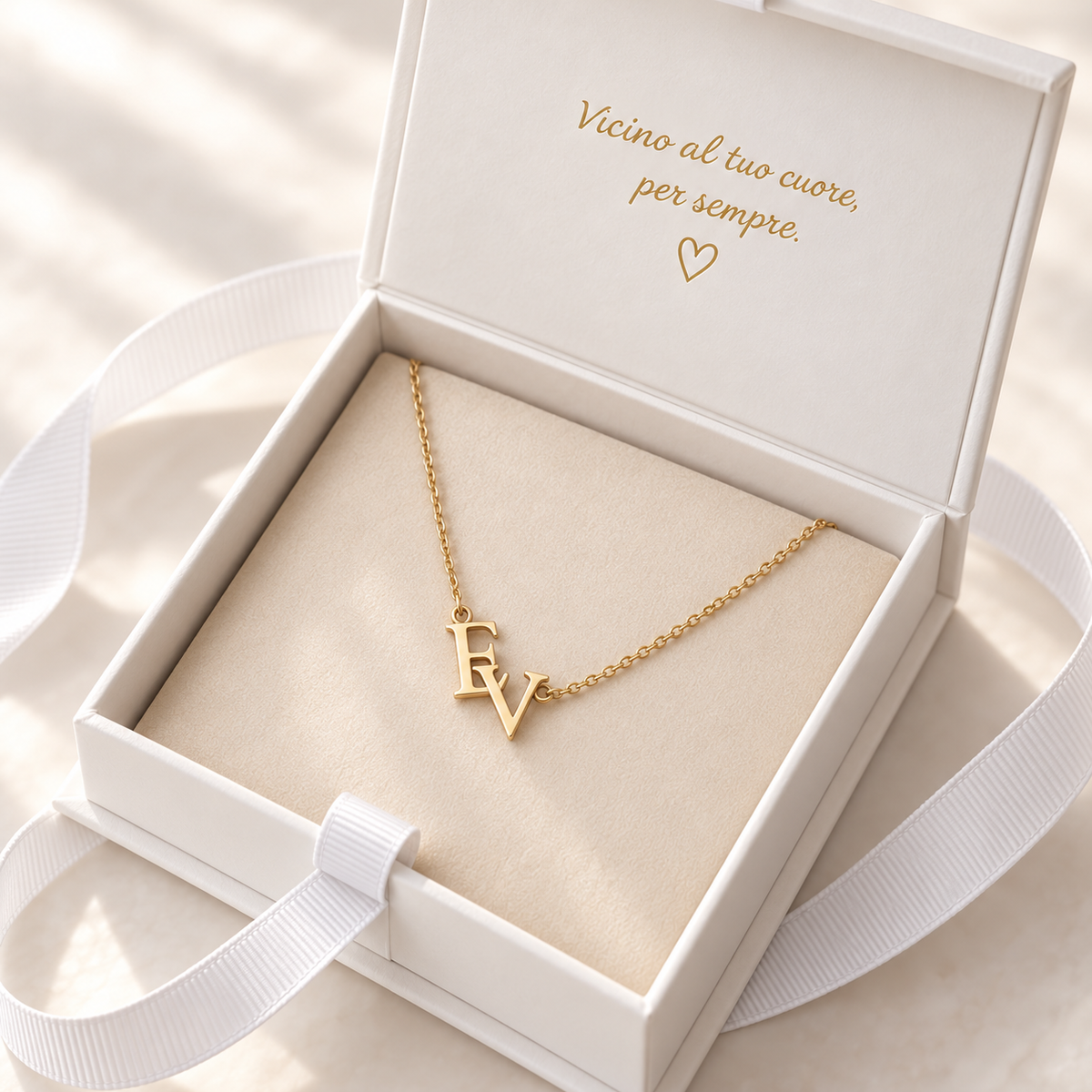 Collana Iniziali Intrecciate Avelin
