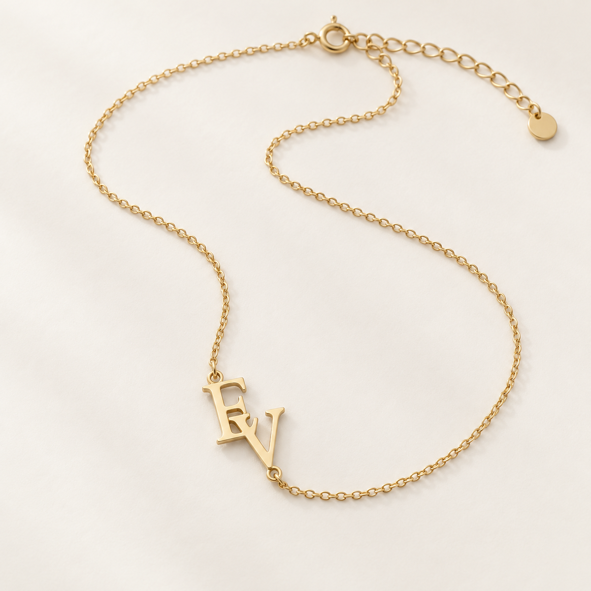 Collana Iniziali Intrecciate Avelin