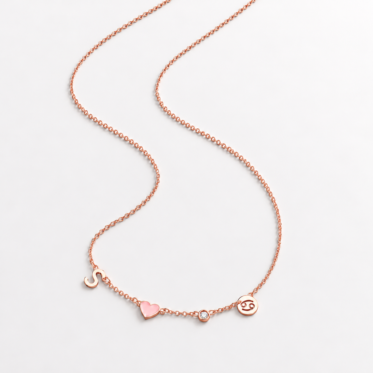 Collana Cuore Personalizzata – oro rosa
