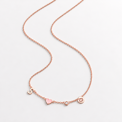 Collana Cuore Personalizzata – oro rosa