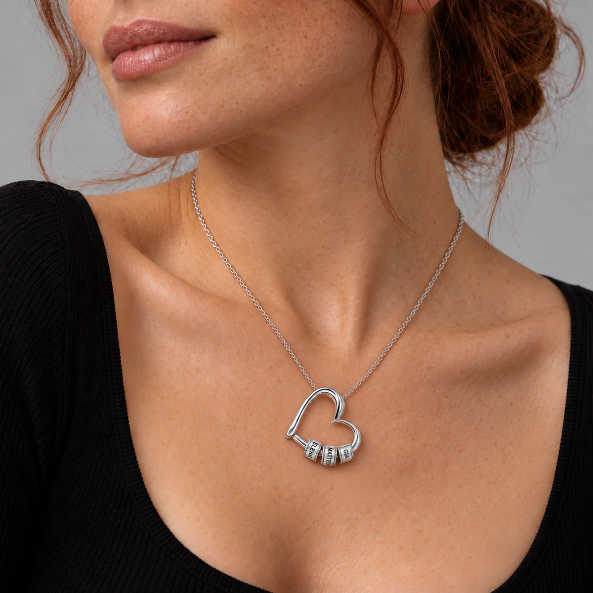 Cuore Custode — collana indossata