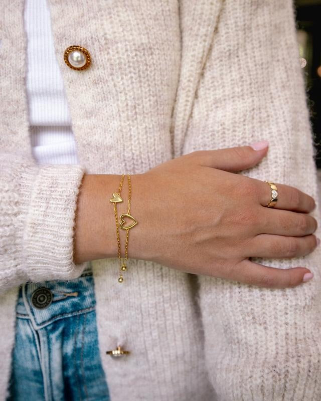 Bracciali Cuori Abbinati indossati