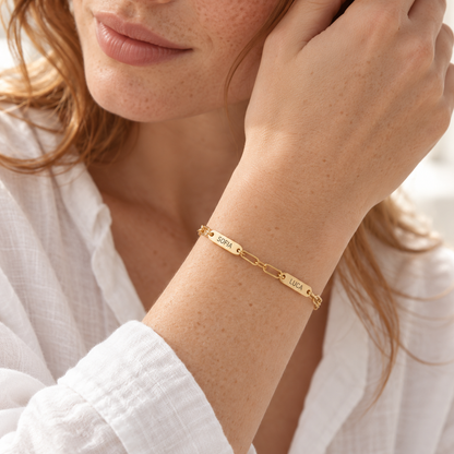 Bracciale Eva con Nomi Incisi