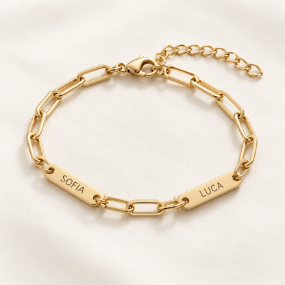Bracciale Eva con Nomi Incisi