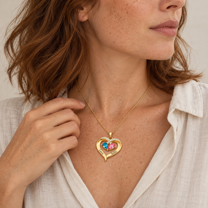 Collana Cuore Due Nomi personalizzata