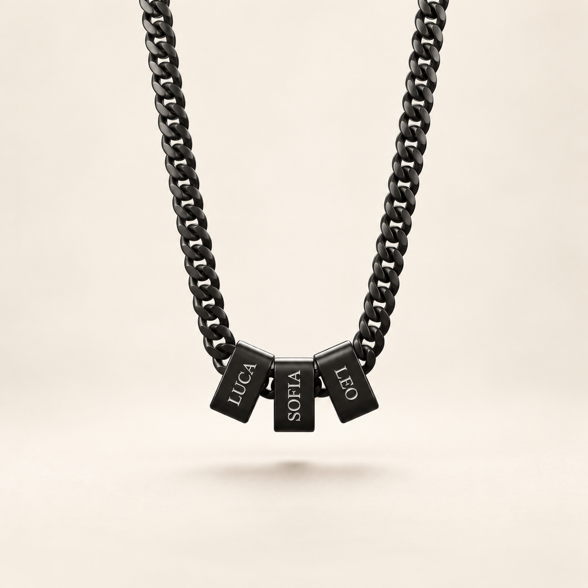 Collana Legami — finitura nera