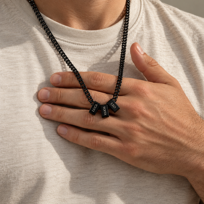 Collana Legami — dettaglio dei nomi incisi