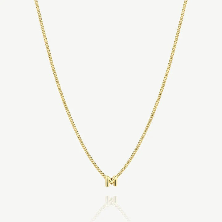 Collana con iniziale M — Oro