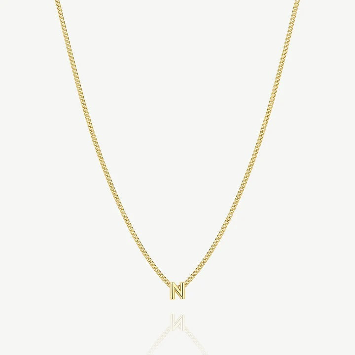 Collana con iniziale N — Oro