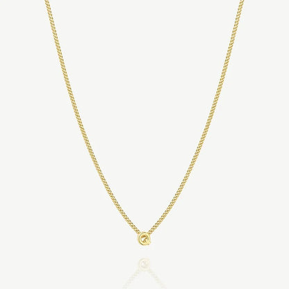 Collana con iniziale Q — Oro