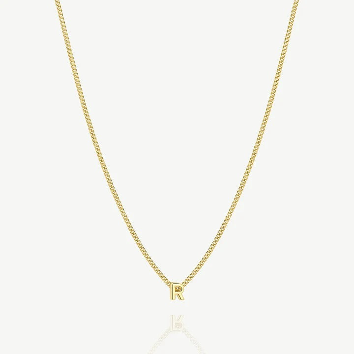 Collana con iniziale R — Oro