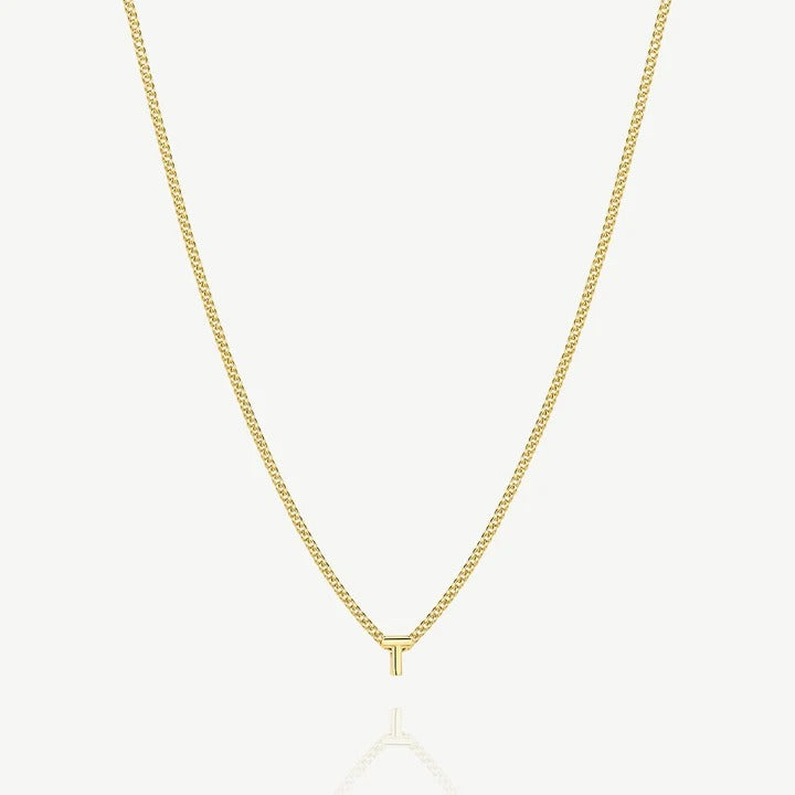 Collana con iniziale T — Oro