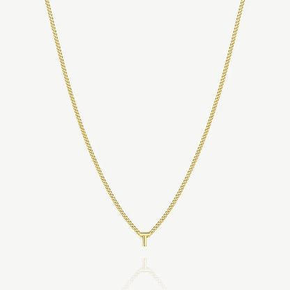 Collana con iniziale T — Oro