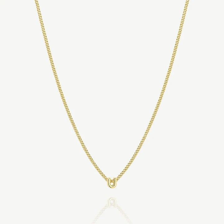 Collana con iniziale U — Oro