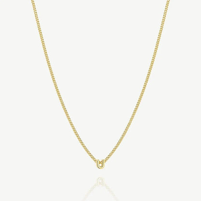 Collana con iniziale U — Oro