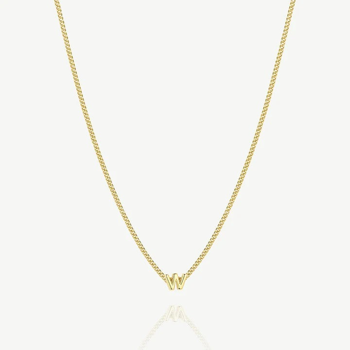 Collana con iniziale W — Oro