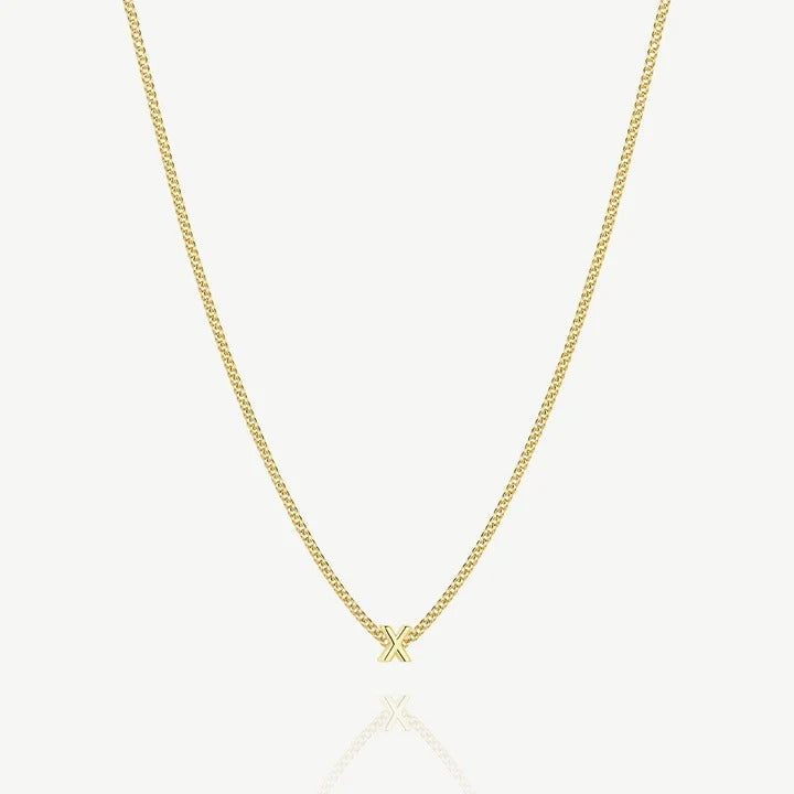 Collana con iniziale X — Oro