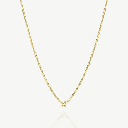 Collana con iniziale X — Oro
